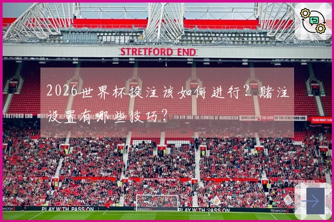 2026世界杯投注该如何进行？赌注设置有哪些技巧？